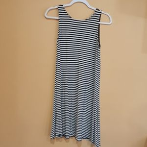 Black & white striped summer dress